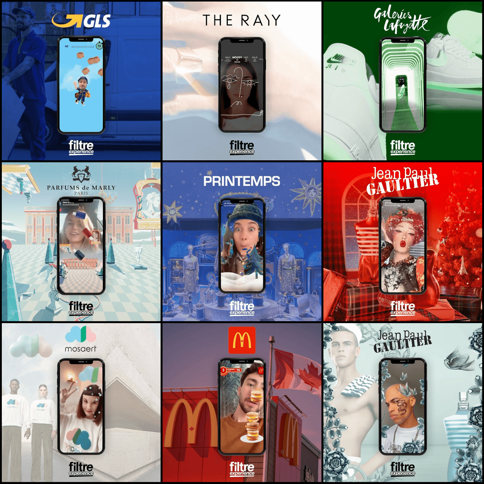exemplos de usos de filtros de instagram por marcas